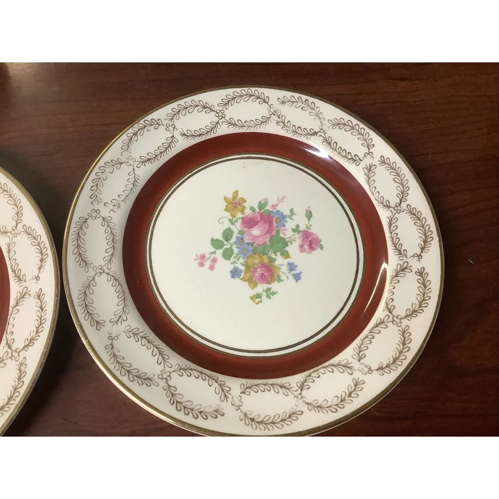 VINTAGE HOMER LAUGHLIN EGGSHELL NAUTILUS C46N5 FLORAL Desert Plate 6”